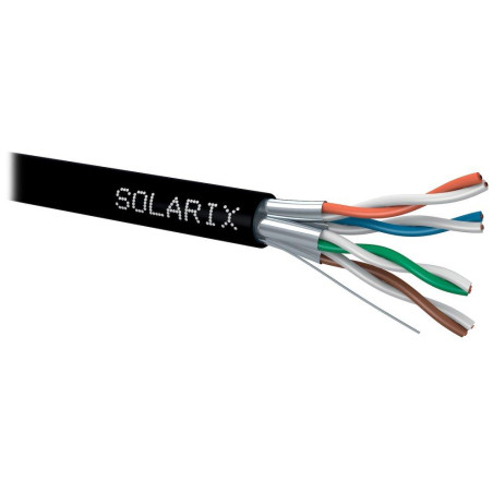 Solarix Cable STP wire CAT6A STP PE Fca 500m/reel SXKD-6A-STP-PE