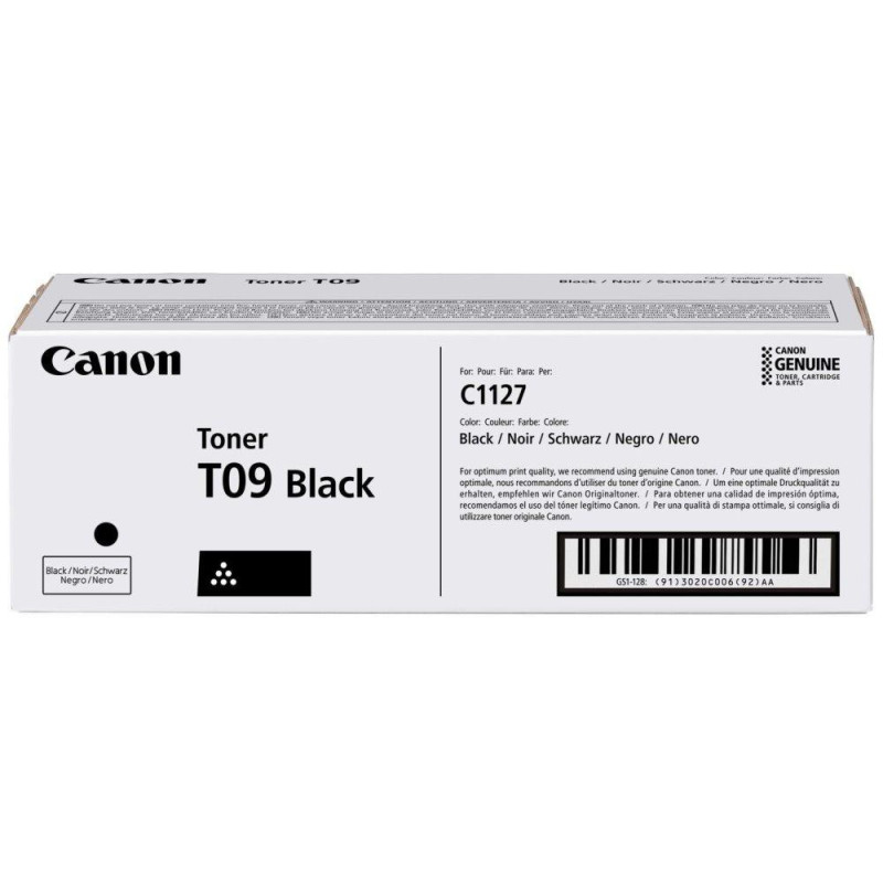 Oryginalny toner Canon T09BK - czarny - wydajność 7600 stron