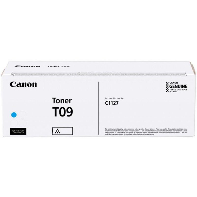 Oryginalny toner Canon T09C - cyjan - wydajność 5900 stron