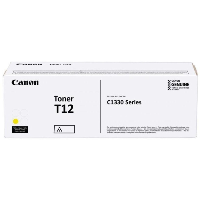 Canon original toner T12Y yellow for i-SENSYS X C1333 with a capacity of 5300 pages