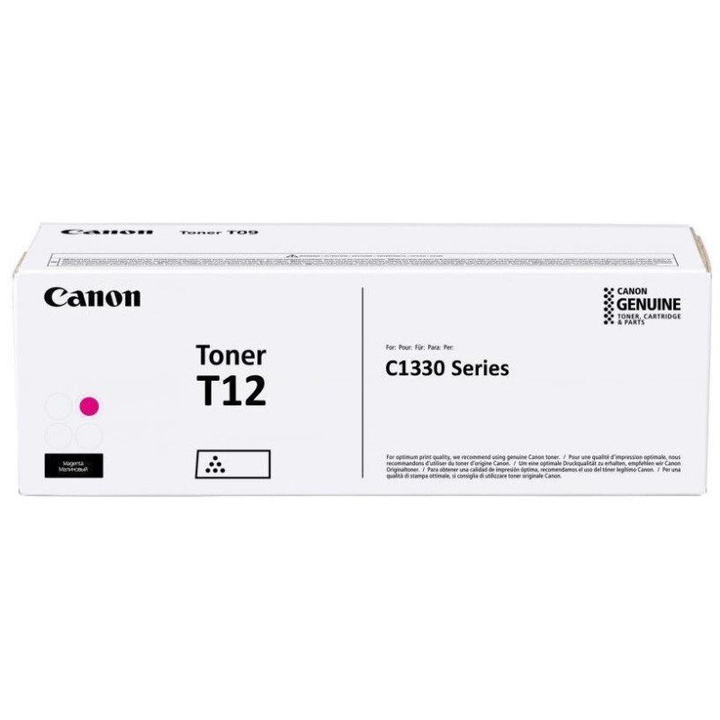 Canon originální toner  T12M purpurový  pro i-SENSYS X C1333 s kapacitou 5300 stran