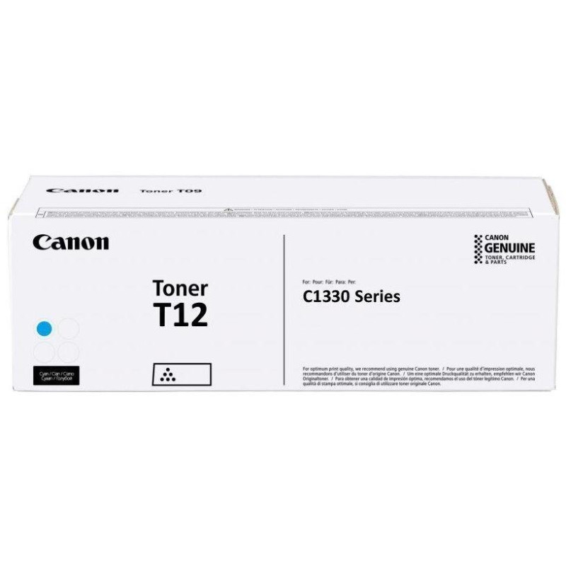 Canon originálny toner T12C azúrový pre i-SENSYS X C1333 s kapacitou 5300 strán