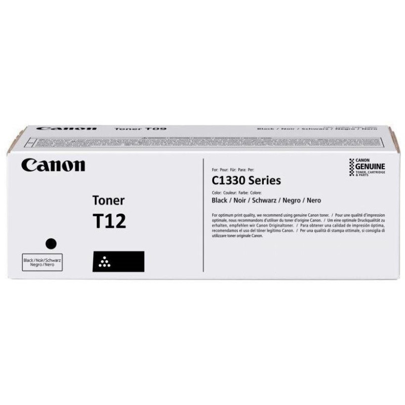Canon original toner T12BK black for i-SENSYS X C1333 with a capacity of 7400 pages