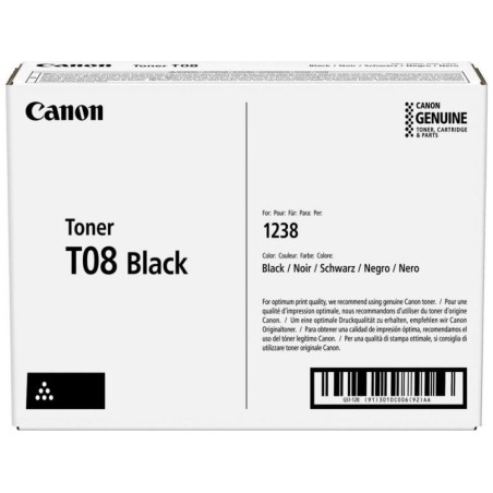 Oryginalny toner Canon T08 czarny - wydajność 11 000 stron