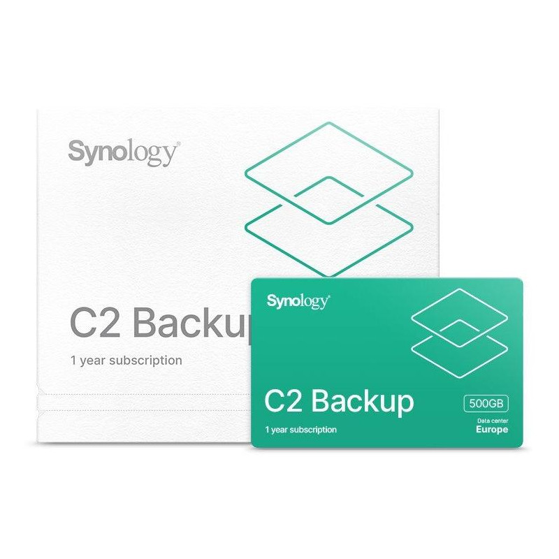 Synology C2 BACKUP 500G-1Y (EU) Licencia C2 Backup pre 500GB dát na 1 rok