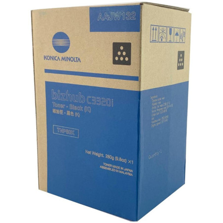Oryginalny toner Konica Minolta AAJW152, czarny, 13000 stron, TNP-80K, Konica Minolta Bizhub C3320i
