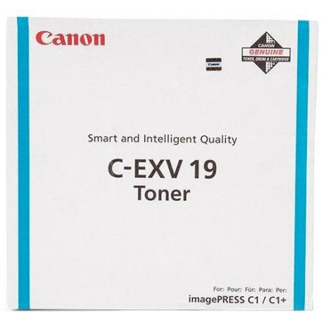 Canon Original TONER CEXV19 CYAN Imagepress C1/C1+ 16.000 Seiten A4 (5%)