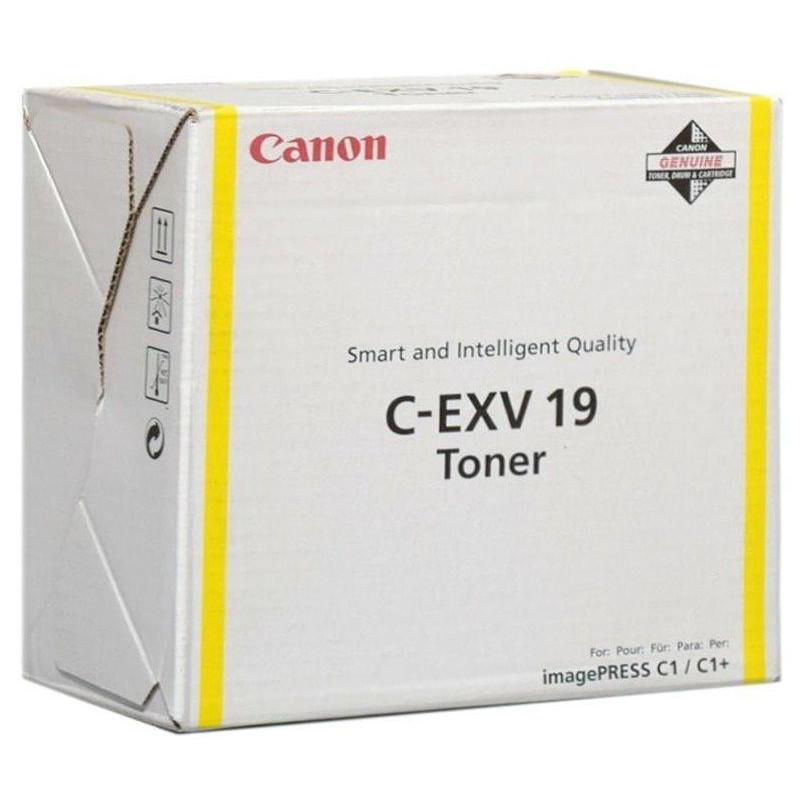 Canon Original TONER CEXV19 GELB Imagepress C1/C1+ 16.000 Seiten A4 (5%)