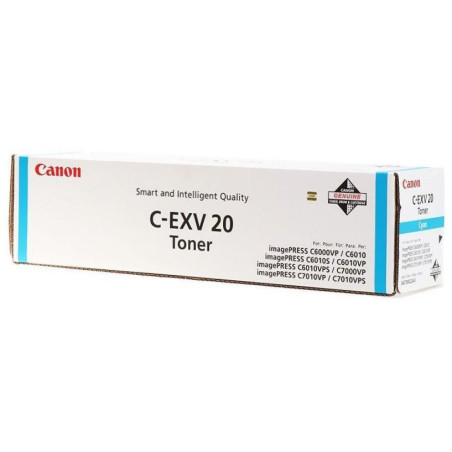 Canon originálny TONER CEXV20 CYAN IP C7000VP/C7010VP/C6000VP/C6010VP 35 000 strán A4 (5%)