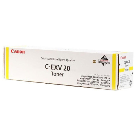 Canon Original TONER CEXV20 GELB IP C7000VP/C7010VP/C6000VP/C6010VP 35.000 Seiten A4 (5%)