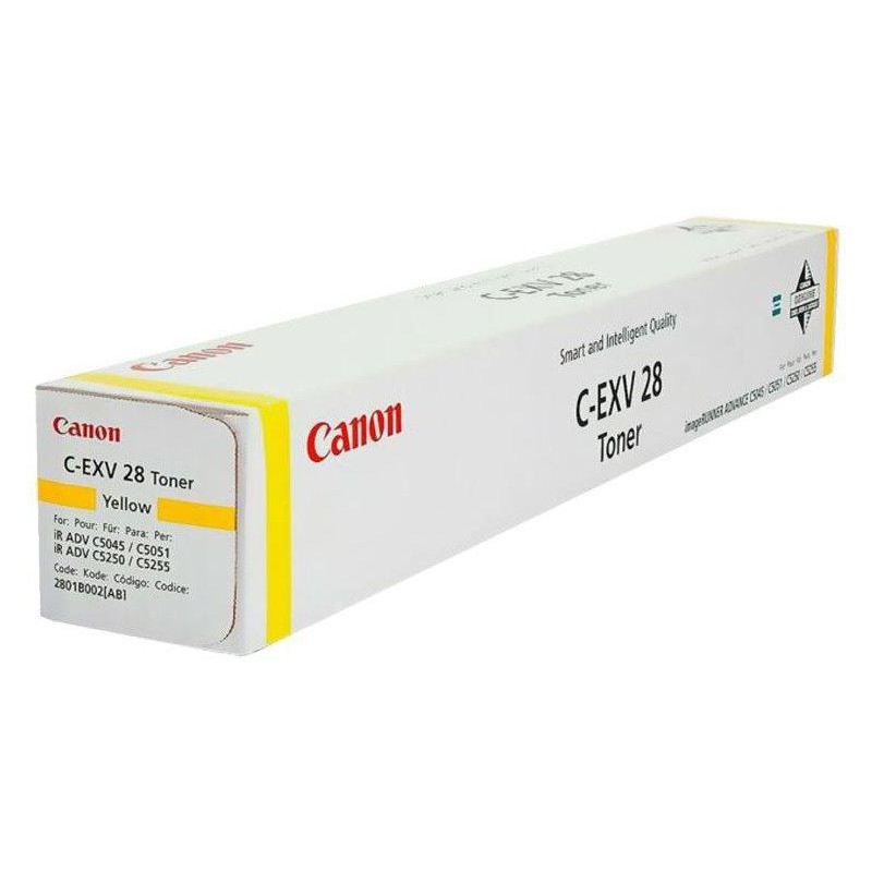 Oryginalny TONER Canon CEXV28 ŻÓŁTY IR Advance C5045/5051/5250/5255 38 000 stron A4 (5%)