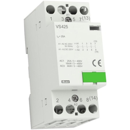 Solarmi VS425-04 Instalační stykač 4x 25A 230V AC/DC
