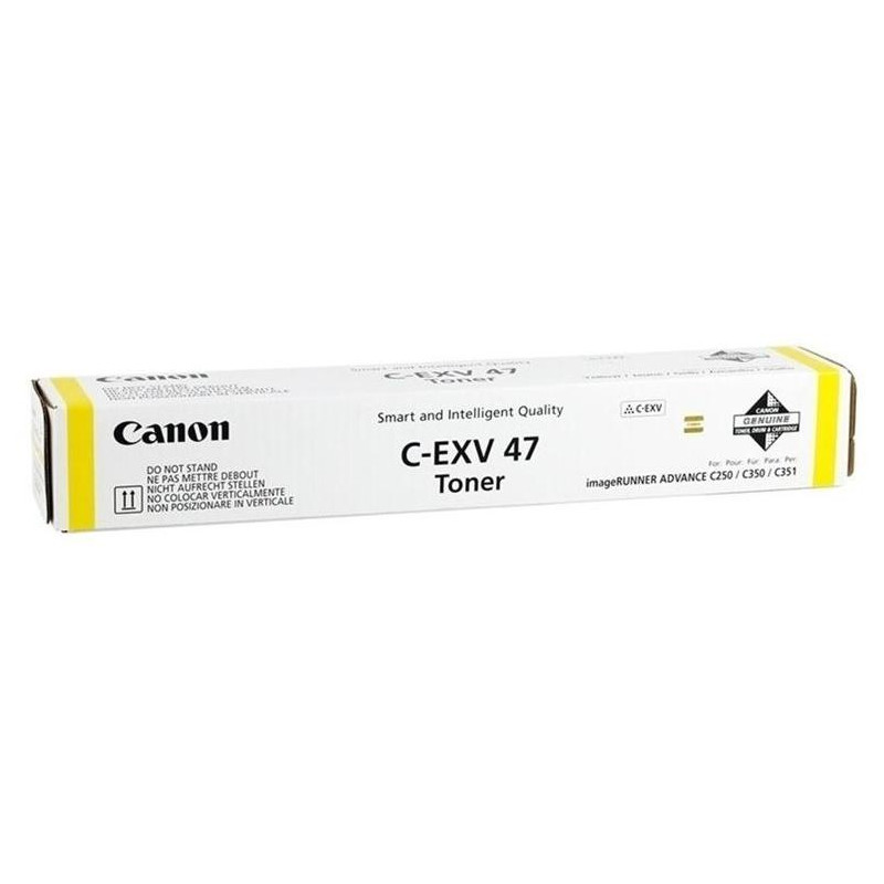 Canon originální  TONER CEXV47 YELLOW iR-ADV C350/C351/C250/C255/C355   21 500 stran A4 (5%) - CHIPLESS
