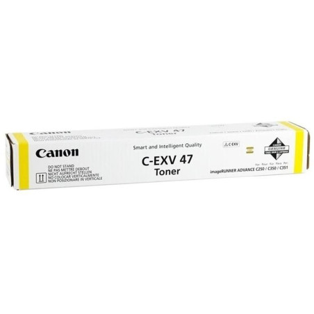 Canon originální  TONER CEXV47 YELLOW iR-ADV C350/C351/C250/C255/C355   21 500 stran A4 (5%) - CHIPLESS