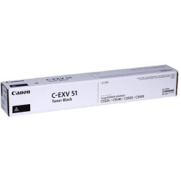 Oryginalny TONER Canon CEXV51 CZARNY iR-ADV C55xx/C57xx/DX6000 69 000 stron A4 (5%) - BEZ WIÓRÓW
