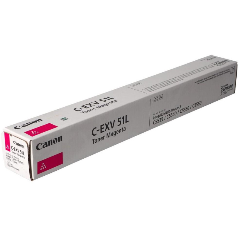 Canon Original TONER CEXV51L MAGENTA iR-ADV C55xx/C57xx Toner mit geringer Reichweite, 26.000 Seiten, A4 (5 %) – ohne Chip
