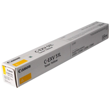 Canon originálny TONER CEXV51L YELLOW iR-ADV C55xx/C57xx Low Yield Toner 26 000 strán A4 (5%) -