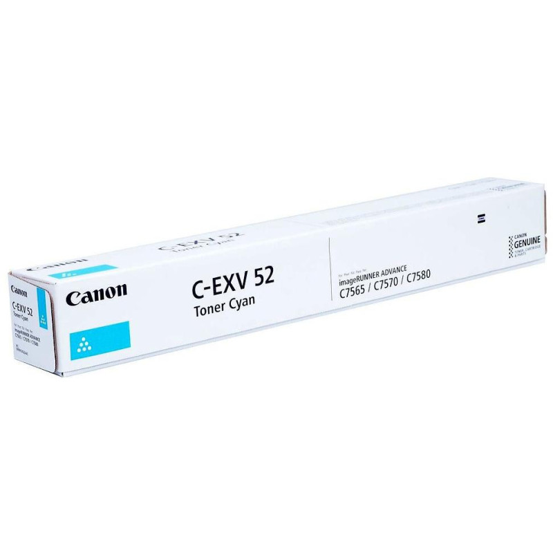 Oryginalny TONER Canon CEXV52 CYAN iR-ADV C75xx/C77xx 66 500 stron A4 (5%)