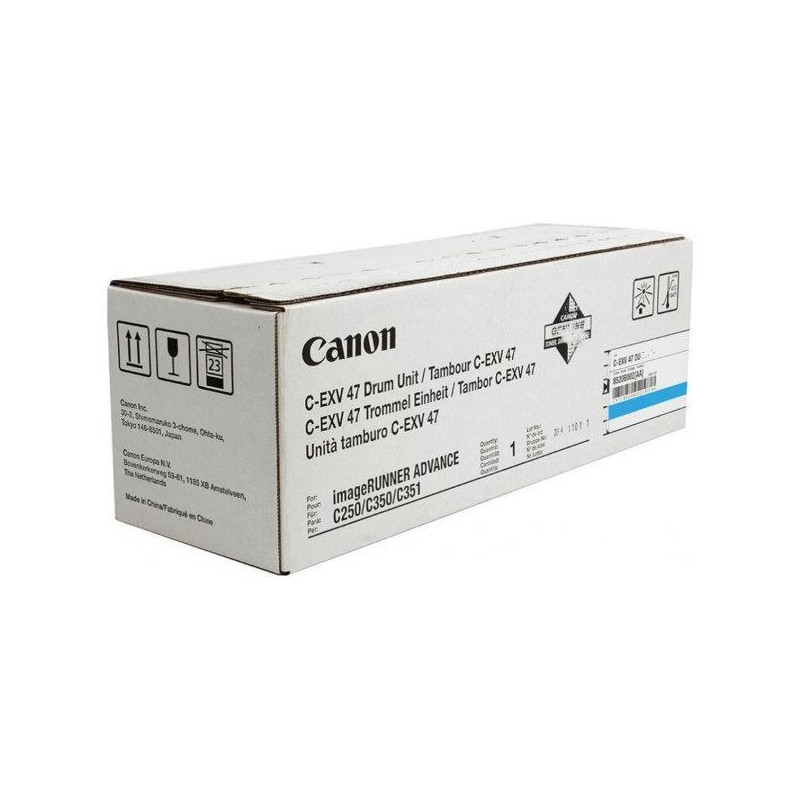 Canon originální  DRUM UNIT C-EXV47 CYAN  iR Advance C250/ C350/C351/C1335/C1325 Cyan podle typu až 33 000 stran A4 (5%)