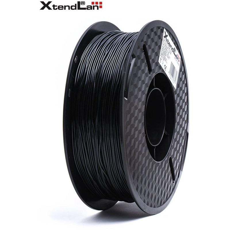 XtendLAN TPU-Filament 1,75 mm transparent schwarz 1 kg