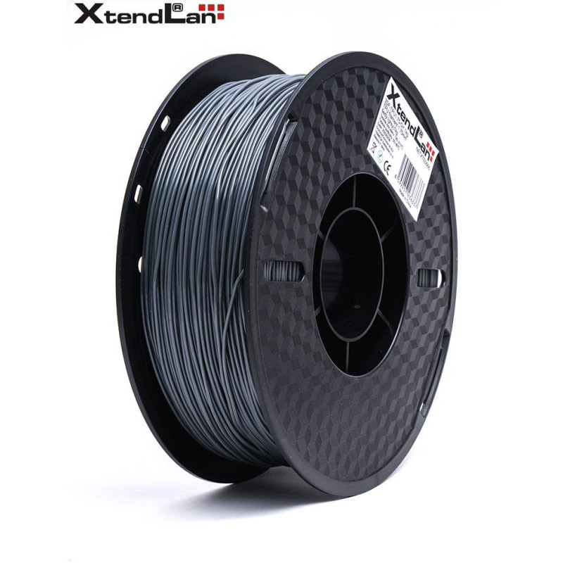 XtendLAN TPU filament 1.75mm transparent gray 1kg