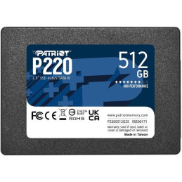 PATRIOT P220 512GB SSD / Wewnętrzny / 2,5" / SATA 6Gb/s /