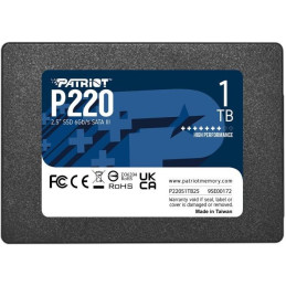 PATRIOT P220 1TB SSD / Interný / 2,5" / SATA 6Gb/s /