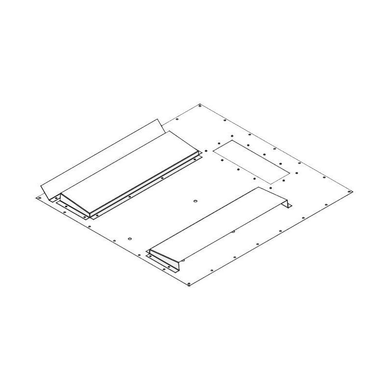 Triton Redukce pro montáž klimatizace X1, X2 800x1000,1200 na šířku rozv. II. RAL7035