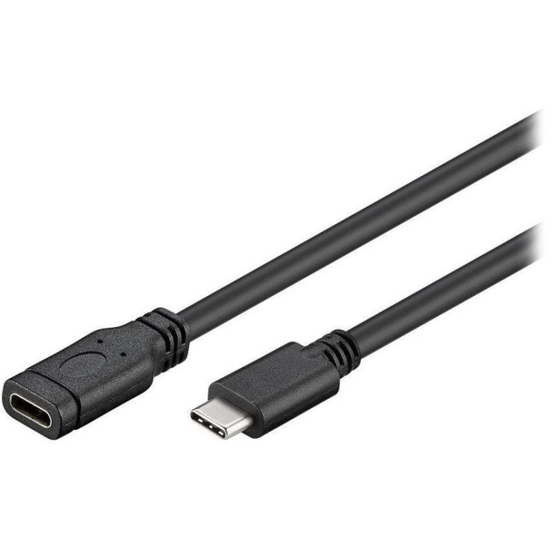 PremiumCord USB-C-Verlängerungskabel (USB 3.2 Generation 1), C/M - C/F, 2 m