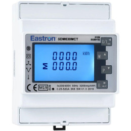 Eastron SDM630MCT- 40mA elektromer, trojfázový