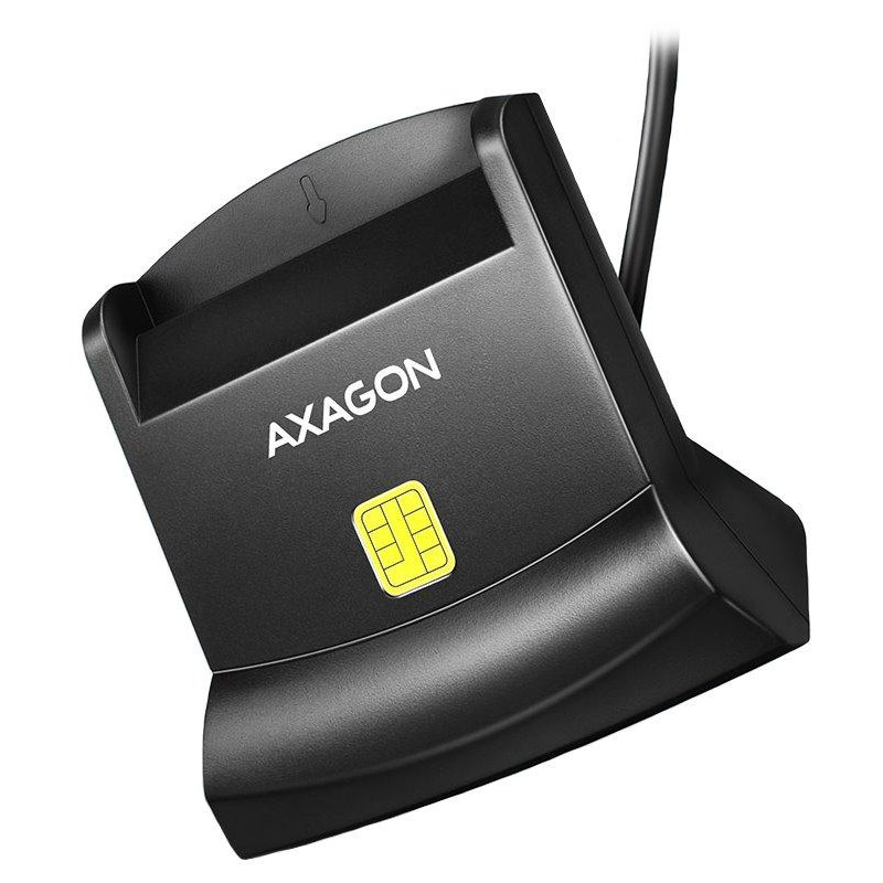 AXAGON čítačka kontaktných smart kariet (eObčanka) / CRE-SM4N / USB 2.0 / 1,3m