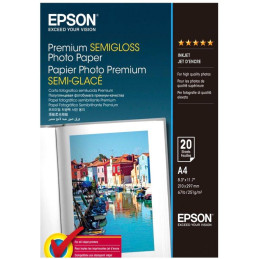 EPSON photo paper C13S041332/ A4/ Photo premium semigloss/ 20 pcs