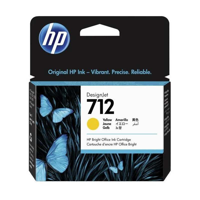 HP 712 Tintenpatrone gelb