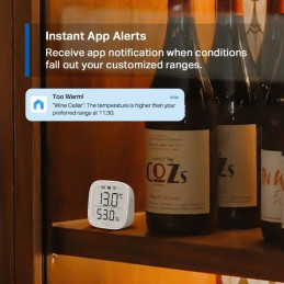 TP-Link Tapo T315, Chytrý teploměr, přesné měření teploty a vlhkosti, vyžaduje Tapo smart hub H100