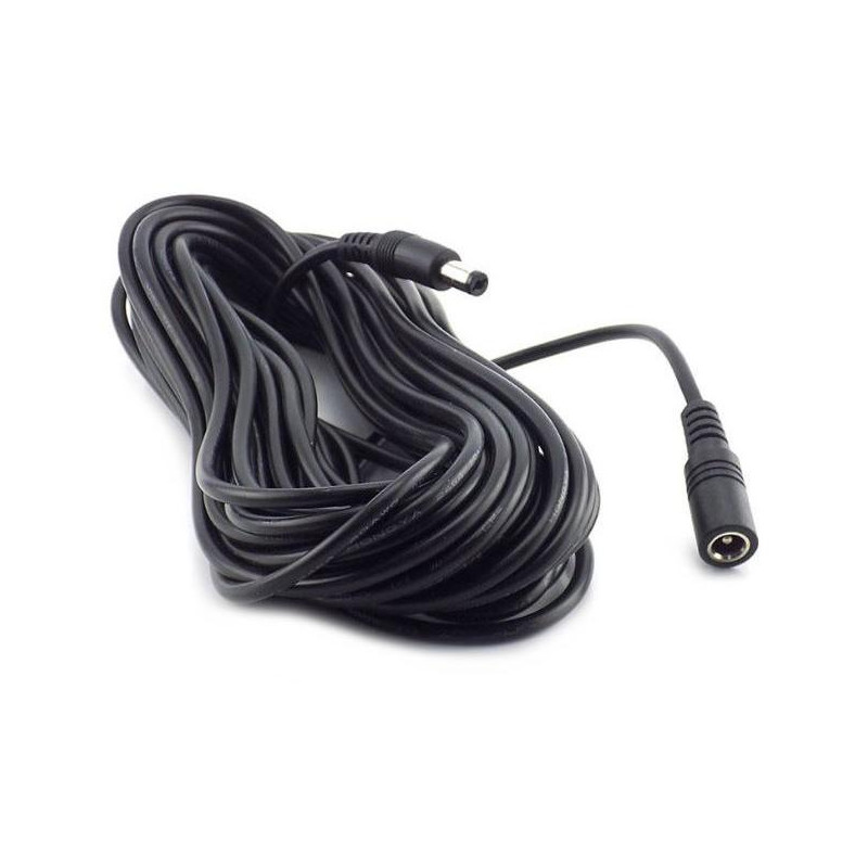 EZVIZ predlžovací vonkajší napájací kábel k IP kamerám/ 1× DC 5,5 mm male/ 1× DC 5,5 mm female/ dĺžka 5m/ čierny