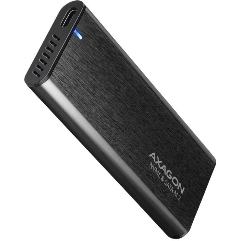 Obudowa metalowa AXAGON na dysk SSD M.2 NVMe SUPERSPEED+ / EEM2-SB2 / USB-C 3.2 Gen 2 / kabel 20cm