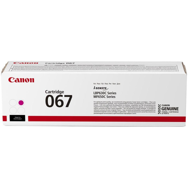 Oryginalny toner Canon 067 magenta do i-SENSYS MF657Cdw (1250 stron)