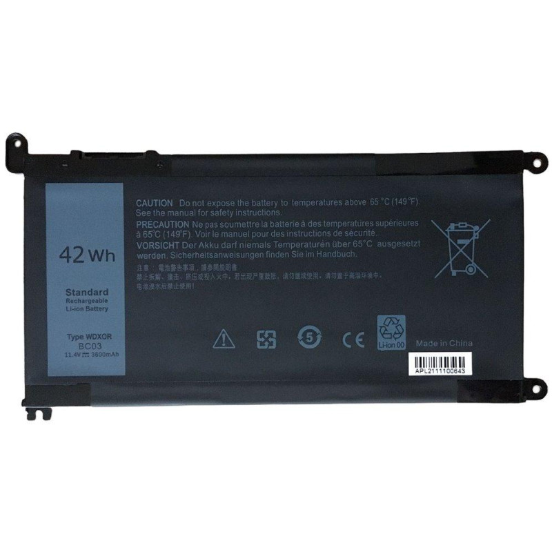 TRX baterie WDX0R/ 11.4V/ 3600 mAh/ Li-Ion/ Dell Inspiron 5368 5378 5379 5482 5565 5567 5568 5570 7560/ neoriginální