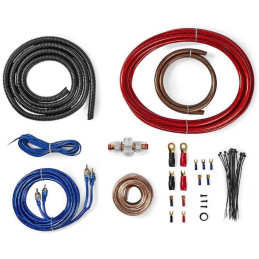 Zestaw złączy audio samochodowego NEDIS/ 1200 W/ pozłacane/ blister/ 5 m