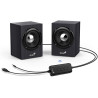 GENIUS speaker SP-HF385BT/ 2.0/ Bluetooth 5.0/ 4W/ wooden/ black