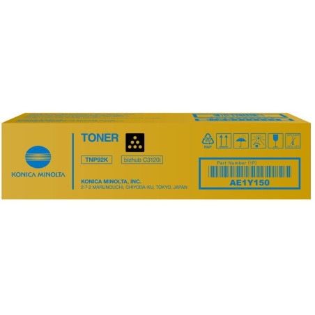 Konica Minolta TNP92K, Toner black, for bizhub C3120i, 6000 pages