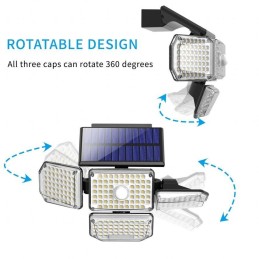 IMMAX CLOVER venkovní solární nástěnné LED osvětlení s PIR čidlem, 5W
