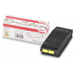 OKI Original Toner 9006129, gelb, 6000 Seiten, für OKI C650dn