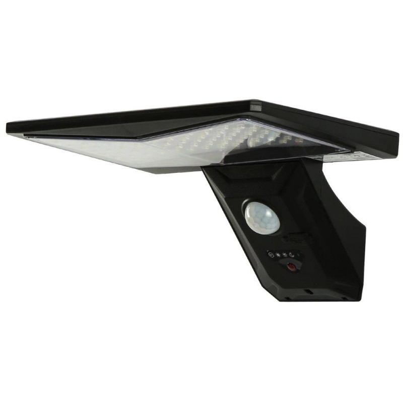 IMMAX WING venkovní solární nástěnné LED osvětlení s PIR čidlem, černé, 4W