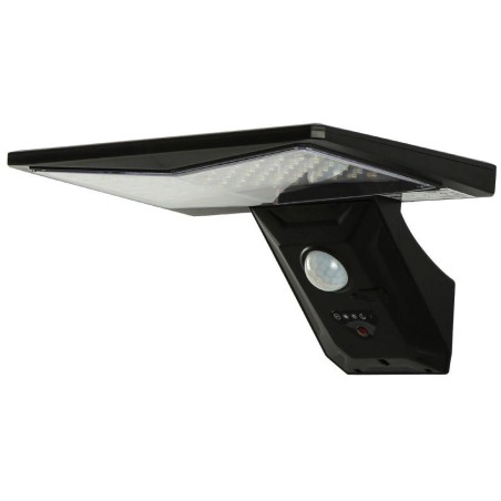 IMMAX WING venkovní solární nástěnné LED osvětlení s PIR čidlem, černé, 4W