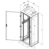 Szafa rack Triton 19' 42U/800x600 drzwi z blachy RAL7035, szara