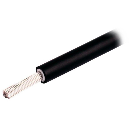 GOOWEI Energiekabel zum Verbinden von Solarmodulen, Kupfer 1x 4mm2, Schwarz