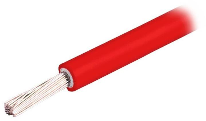 GOOWEI Energy kábel na zapojenie solárnych panelov medený 1x 4mm2, červený