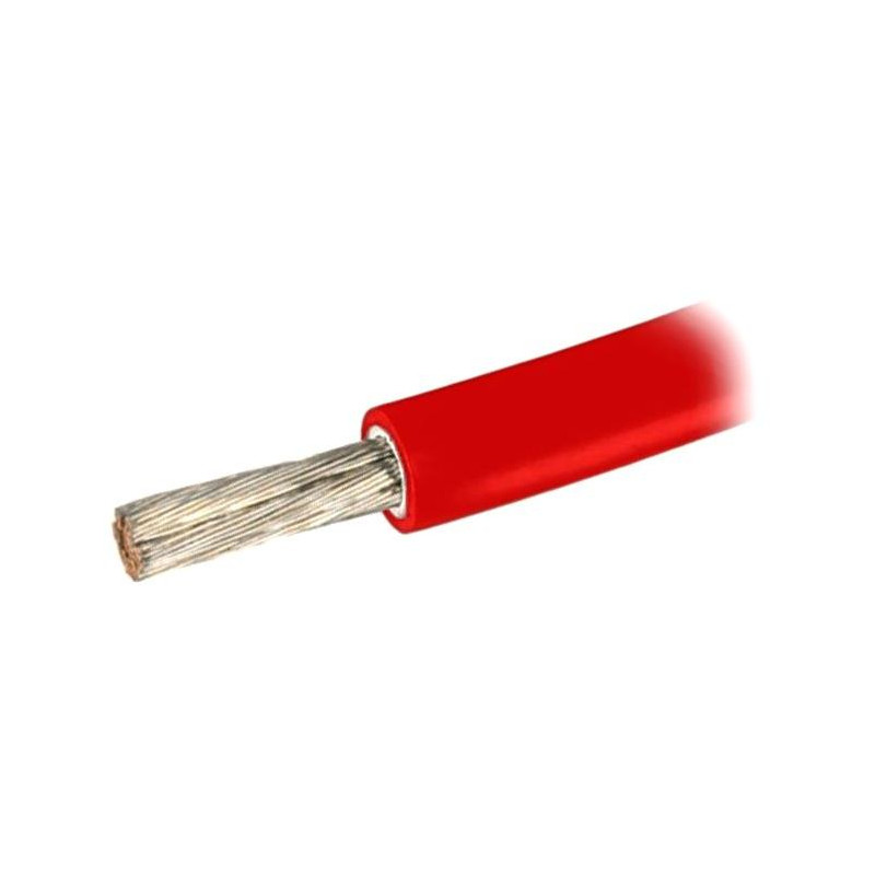 GOOWEI Energy cable for connecting solar panels, copper 1x 6mm2, red