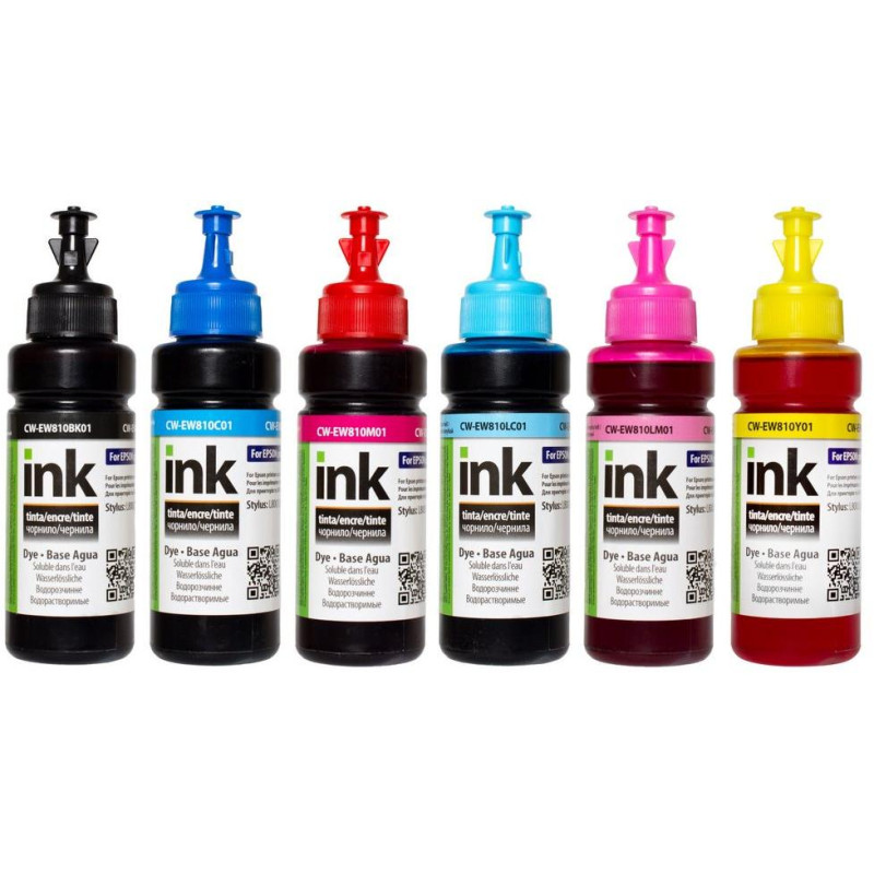 COLORWAY alternative ink cartridge for EPSON / C13T673xxx/ L8x0/ L1800/ 6x 100ml Multipack